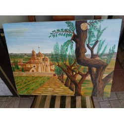 Средна картина масло на платно Испания - 3785